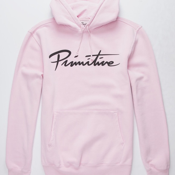 Primitive | Tops | Primitive Skateboarding Skate Baby Pink Spellout Hoodie  Sweatshirt Medium M | Poshmark
